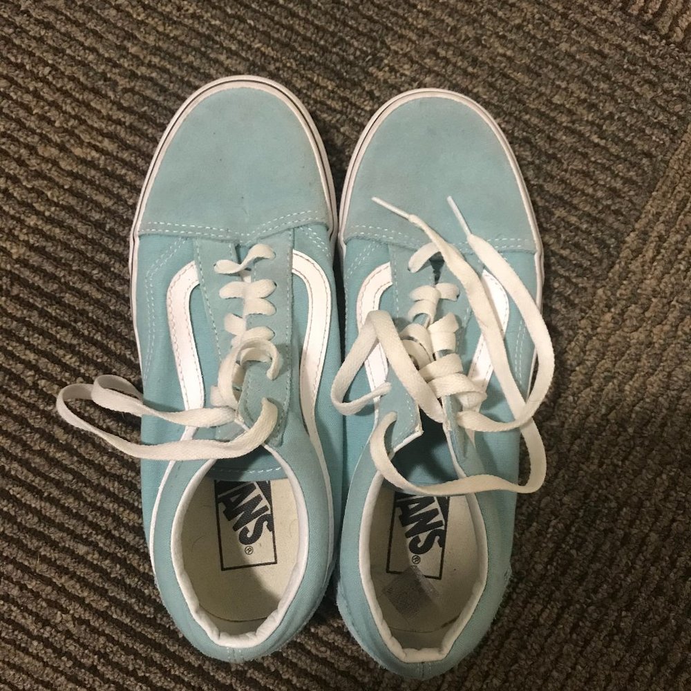 Teal Vans Womens 7.5 - Picture 1 of 1